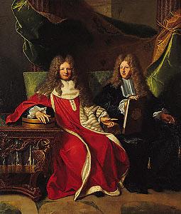 Hyacinthe Rigaud Pierre-Cardin Lebret (1639-1710) and his son Cardin Le Bret (1675-1734), oil painting picture